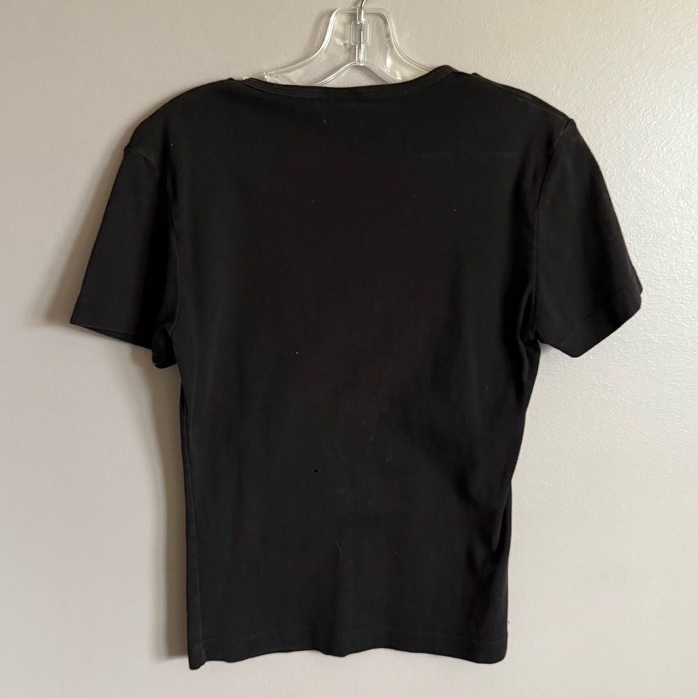 Vintage Y2K House of Blues Chicago Bejeweled Heart Shape Flame Baby Tee Size XL - Picture 3 of 5